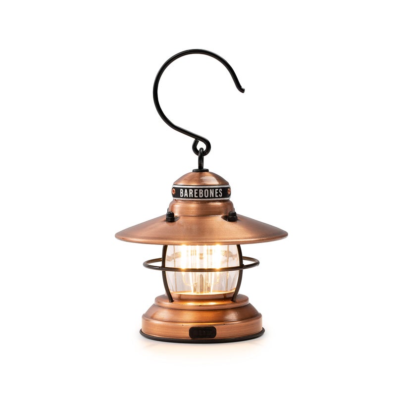 Barebones Edison Mini Lantern â€“ Copper, Vintage LED Camping Lantern with Adjustable Brightness â€“ Compact Weatherproof Outdoor Lantern for Hiking, Tents, Fishing, and Home Decor - Image 2